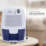 SA Products 500ml Portable Dehumidifier and Air Purifier White view 2