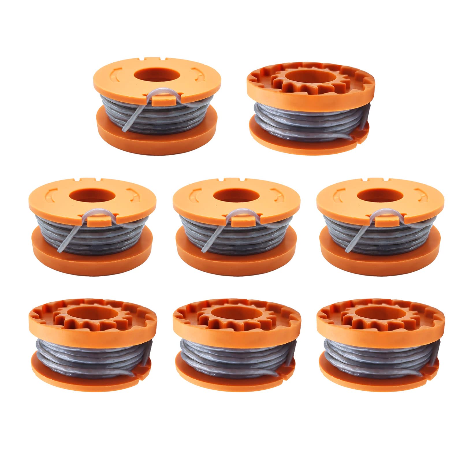 CDIYTOOL Strimmer Spool Compatible with Mac Allister MGTP18Li Trimmer Line,1.65mm Auto Feed Grass Trimmer Spool Line (8 spools)