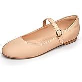Trary Mary Jane Ballet Flats, Black Flats for Women, Ankle Strap Dressy Comfortable Flats