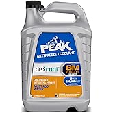 PEAK DEX-Cool&reg; Antifreeze + Coolant, Premium Engine Coolant with Antifreeze, Car Antifreeze Coolant Mixture for GM Vehicles, 1 Gallon