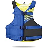 Stohlquist Kids Life Jacket 50-90 lbs - Coast Guard Approved Life Vest - Type III PFD for Boys and Girls - Secure &amp; Adjustable Fit for Swimming, Boating &amp; Water Sports