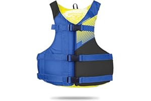 Stohlquist Kids Life Jacket 50-90 lbs - Coast Guard Approved Life Vest - Type III PFD for Boys and Girls - Secure & Adjustable Fit for Swimming, Boating & Water Sports