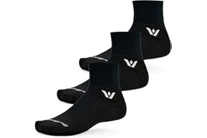 Swiftwick- ASPIRE QUARTER CREW Running & Cycling Socks, Lightweight, Compression Fit