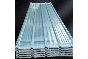 KDDEON Clear Roof Sheet,2/3/5/7/8/11/12/14/16 Pcs Roof Panels,Replacement Shed Panel,1.2mm Fiberglass Daylighting Panels,Roof