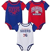 Outerstuff NBA Teams Newborn Baby and Infant Short Sleeve Bodysuit Variety 3-Pack (0-18m)