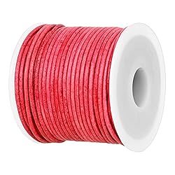 GENIQUE Real/Genuine Round Leather String Cord for
