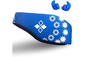 Qshare Swimming Headband & Silicone Earplugs – Best Design Ear Band to Protect Swimmer's Ears, Doctor Recommended to Keep Water Out and Earplugs in, 2 Sizes for Toddlers & Adults…