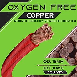 GearIT 1/0 Gauge Wire Oxygen Free Copper OFC