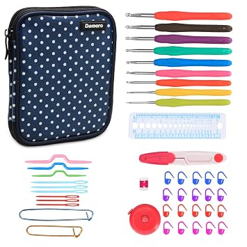 Damero Ergonomisch Hakelnadel Set Mit Organisator Tragetasche