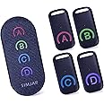 Key Finder with Thinner Receivers & Advanced Fabric Remote, SIMJAR 80dB+ RF Item Locator with 131ft Working Range, 1 RF Transmitter & 4 Receivers
