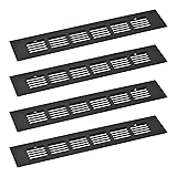 uxcell 4pcs Rectangle Ventilation Grille Aluminum