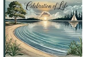 Celebration of Life Guest Book: A simple yet elegant GuestBook for Funeral and Memorial Services | Space for 300 visitors + S