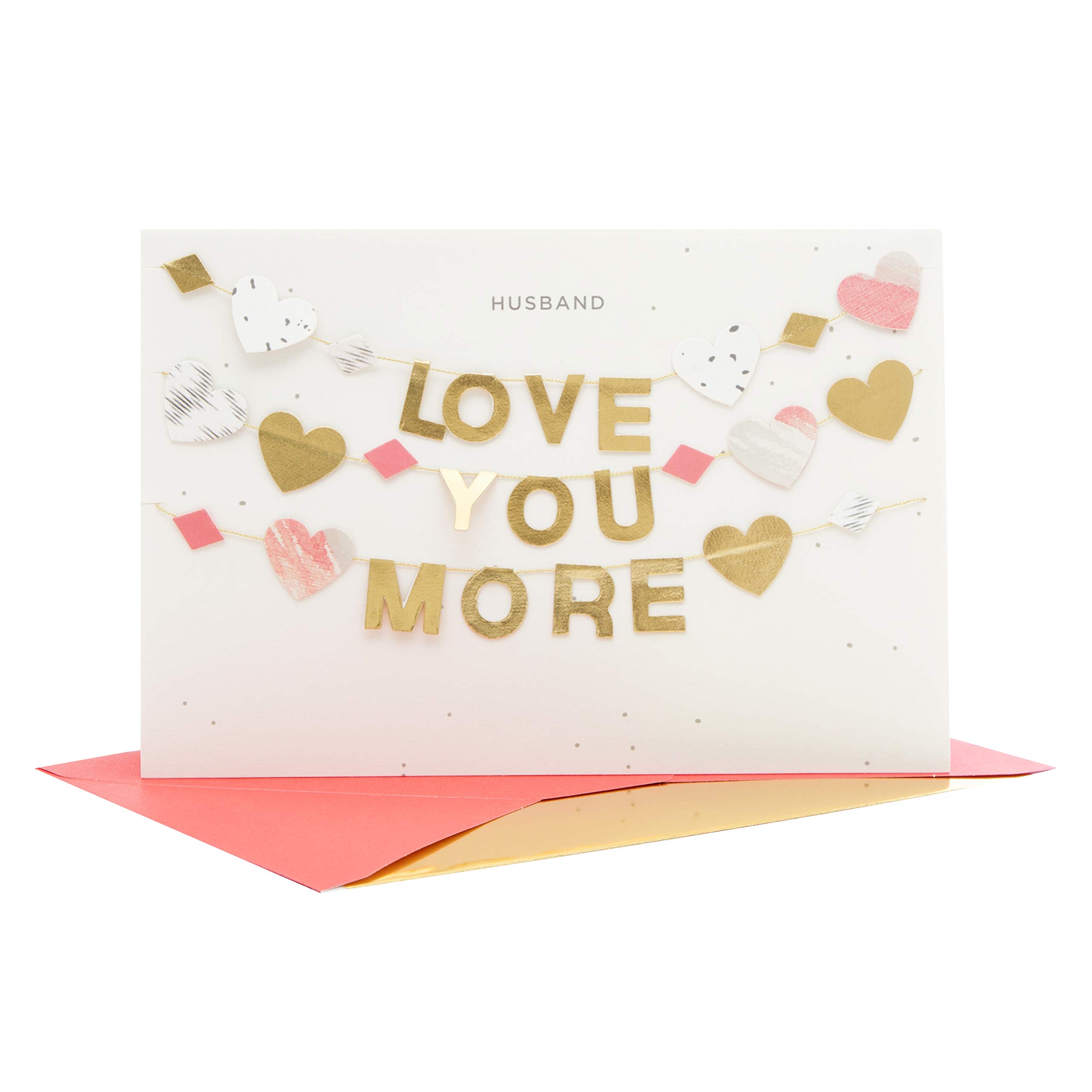 Hallmark Signature Husband Valentine's Day Card 'Love You More' - Small