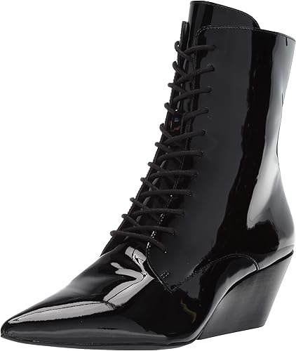 calvin klein patent leather booties