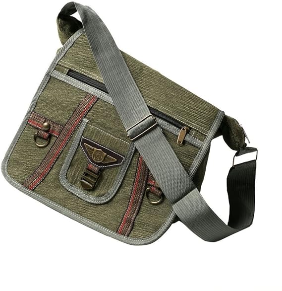 Bicycle Canvas Messenger Bag for Men & Women Shoulder and