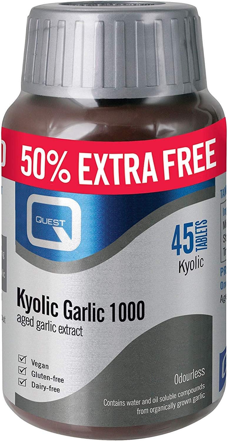 (4 PACK) - Quest Kyolic Premium Garlic 1000Mg Tablets | 30s | 4 PACK - SUPER SAVER - SAVE MONEY