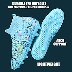 HESBITEUL Soccer Cleats for Men Women Football Turf