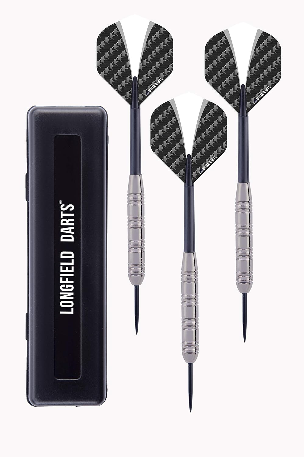 Engelhart Steeltip darts set (3 stuks), 23 gram and 222 GR, Levels; Leisure, Semi-Professional, Professional (Look tungsten 23 gram)