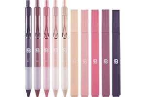 BLIEVE Aesthetic Highlighters and Gel Pens And Soft Tip, No Bleed Dry Fast Easy to Hold, for Bible Journaling Planner Notes School Office Supplies (Morandi)