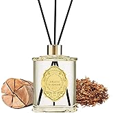 M&SENSE 8.4 oz Large Reed Diffuser for Home |Tobacco Teakwood Scent Home Oil Diffuser with Sticks | Bedroom Bathroom Living Room Decor