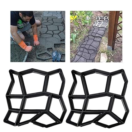 2 Pack Concrete Molds Pavement Mold Ponydash Diy Personalized