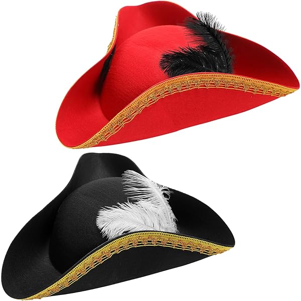 I LOVE FANCY DRESS Adultos TRICORNIO Hat Pirate Highwayman Town Crier Dick Turpin Disfraces Cualquier Fiesta