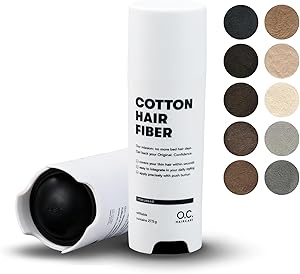 O.C. HAIRCARE Streuhaar zur Haarverdichtung - für Scheitel, kahle Stellen am Ober- und Hinterkopf - von führenden Salons empfohlen - 11 Farben - widerstandsfähige Streuhaare (Aschbraun)