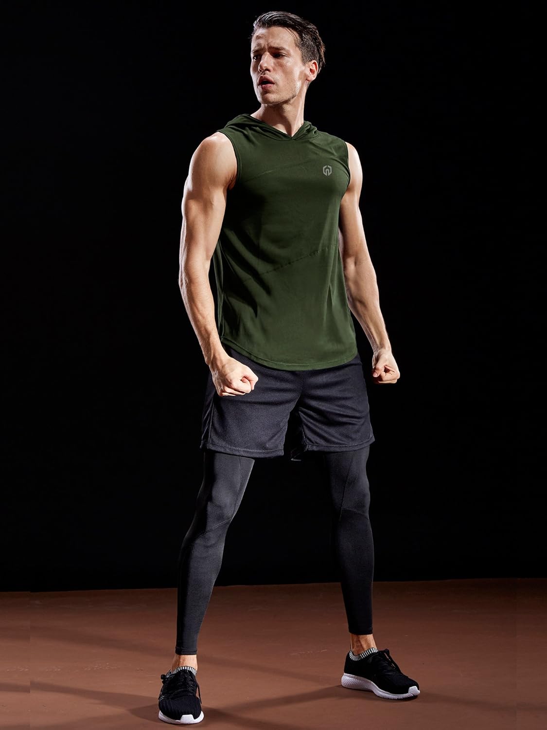 Neleus Workout Athletic Muscle Tank with Hoods Pack of 3 at  Men’s Clothing store
