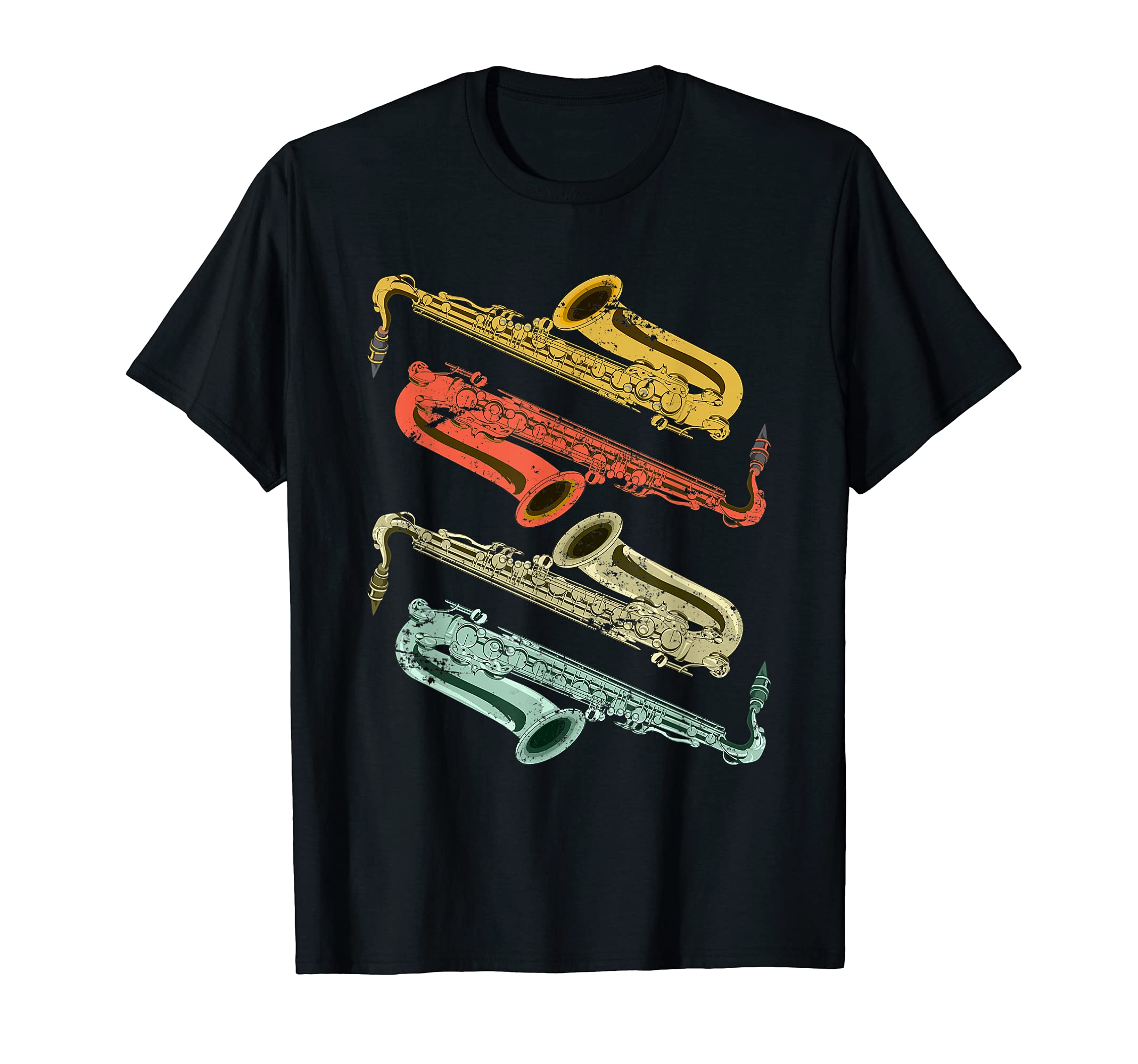 Jazz Musician Saxophonist Retro Saxophone T-Shirt