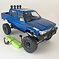 HLSFWDRIVE WPL C64-1 RC Crawler 4x4 RC Truck 1/16 Scale Remote Control Rock Crawler Off Road with Axle Mounted Servo 260 Motor Upgraded Chassis Fully Proportional 2 Batteries Hobby Toy for Adult