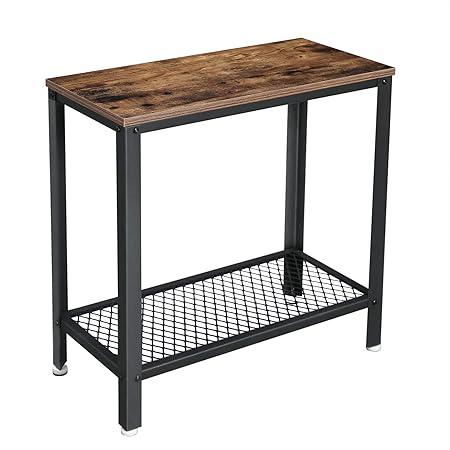 Vasagle Industrial Side Table End Table Bedside Table With Mesh