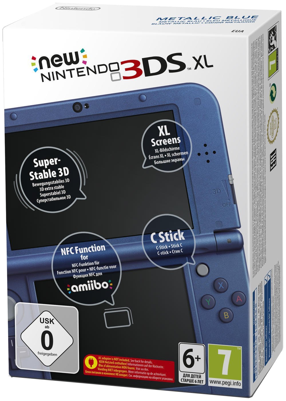 New Nintendo 3DS XL metallic blau(TN Variant) [Edizione Germania] Amazon.it Videogiochi