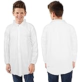 Disposable Lab Coats for Kids, 12 Pack - Lab Coats for Kids Science Party (Youth Medium)