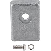 Fydun Outboard Anode, Outboat Block Anode Block 41106‑ZW9‑000 Fit for Outboard Lower Unit BF25 / BF30 / BF8