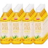 VISVITA Aloe Vera Juice with Real Pulp, Mango | Refreshing Aloe Drink | No Artificial Colors, 16.9 fl oz (Pack of 20)