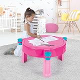DOLU 3 in 1 Sand and Water Table Pink Outdoor Toys Drawing Desk view 5