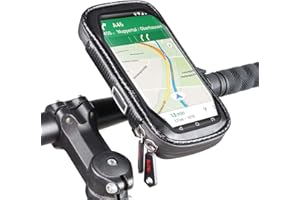 ROTTO Bike Phone Mount Bicycle Cell Phone Holder Handlebar Bag Anti-shake Waterproof with 360° Rotation Three Sizes