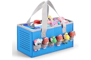 Seracle Carrying Case Travel Felt Bag Compatible with Toniebox 1/2 Audio Player Starter Set and Tonies Figurine (Blue)