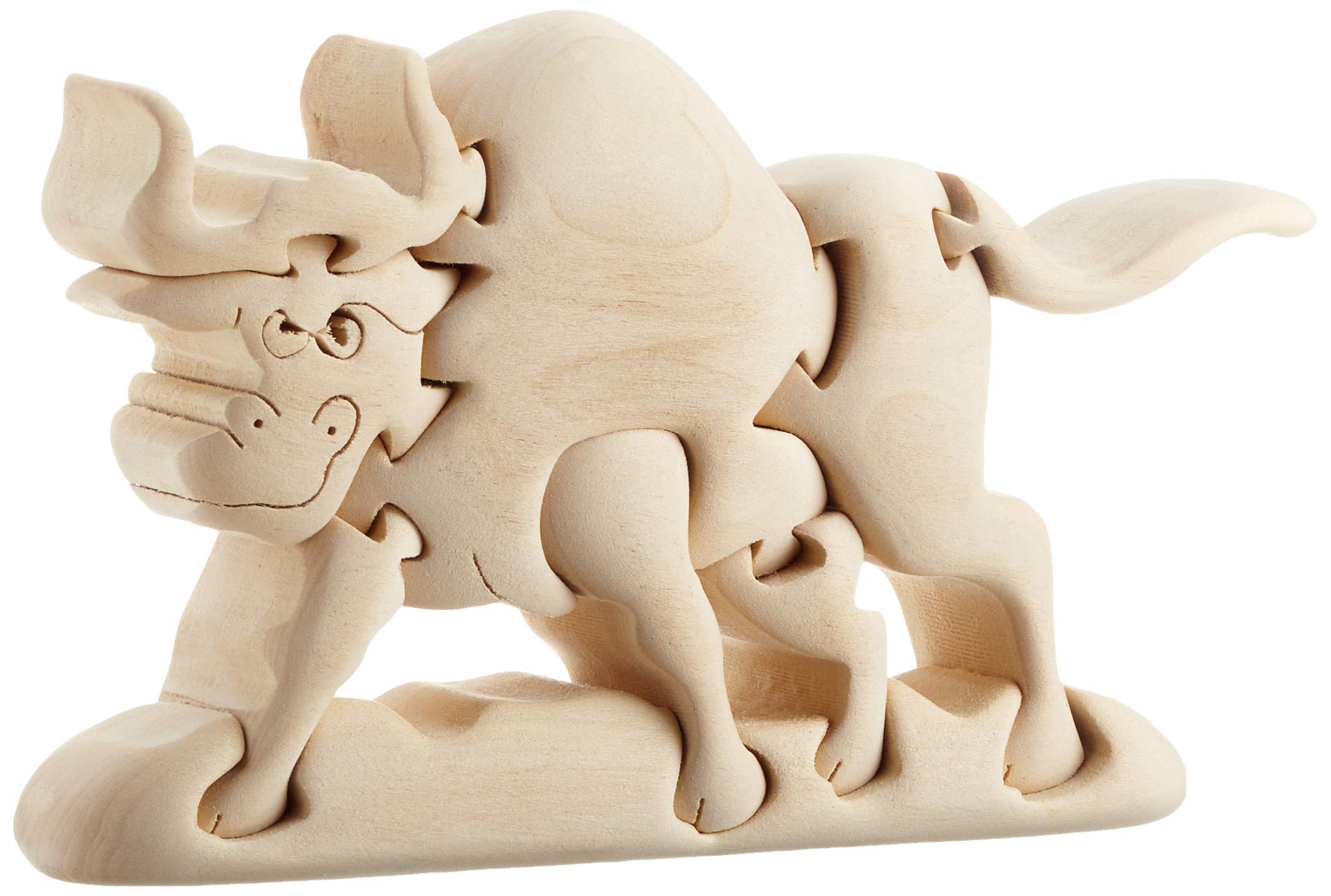 AMC 3D Puzzle in Wood, White Yellow, Single