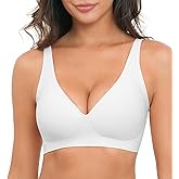 Xcutting Deep V Bras for Women No Underwire Wireless Push Up Bra Seamless Plunge Bralette Comfort Supportive Full Coverage