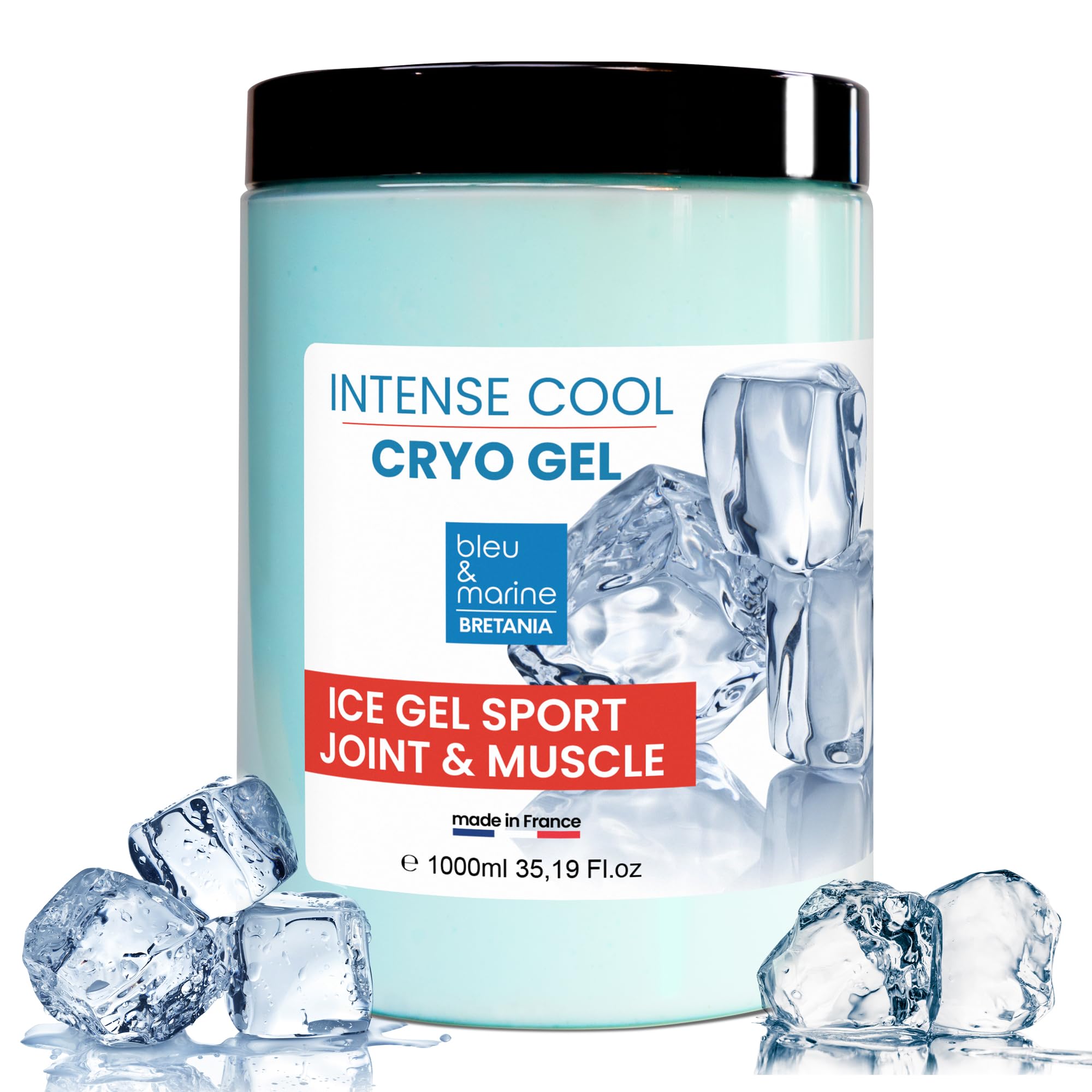 Pre Workout Cryo Gel Heavy Legs Relief Muscle Pain Relief Gel Cooling Anti-Cellulite Sore Muscle Rub Aching Joints Gel Max Strength Swollen Legs Cooling Action 1000ml 35.59 fl oz