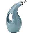 Rachael Ray Cucina Ceramics EVOO Olive Oil Bottle Dispenser with Spout - 24 Ounce, Agave Blue