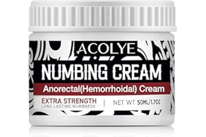 Acolye Numbing Cream Maximum Strength : 1.7oz / 50ml Numbing Cream Long Lasting with Menthol Arnica and Emu Oi (Lemon)