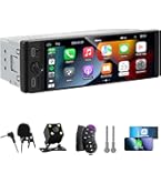 Amazon.com: Single Din Car Stereo with Apple Carplay Android Auto