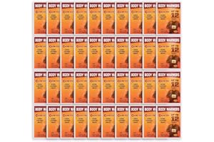 WORLD-BIO Body Warmers for Cold Weather, Heat Warmer Patch Disposable with Adhesive Backing Gives Hours Warm - 10/12/20/32/40 Packs, Hand Warmers Long Lasting Safe Natural Odorless