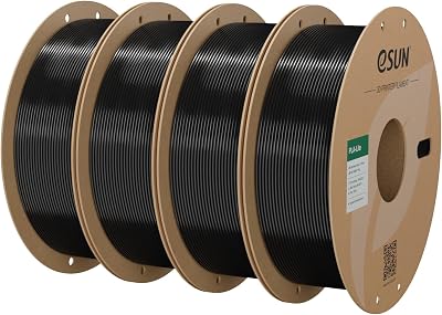 eSUN PLA Filament 1.75mm 1kg Black 4 Spools Dimensional Tolerance 0.03mm