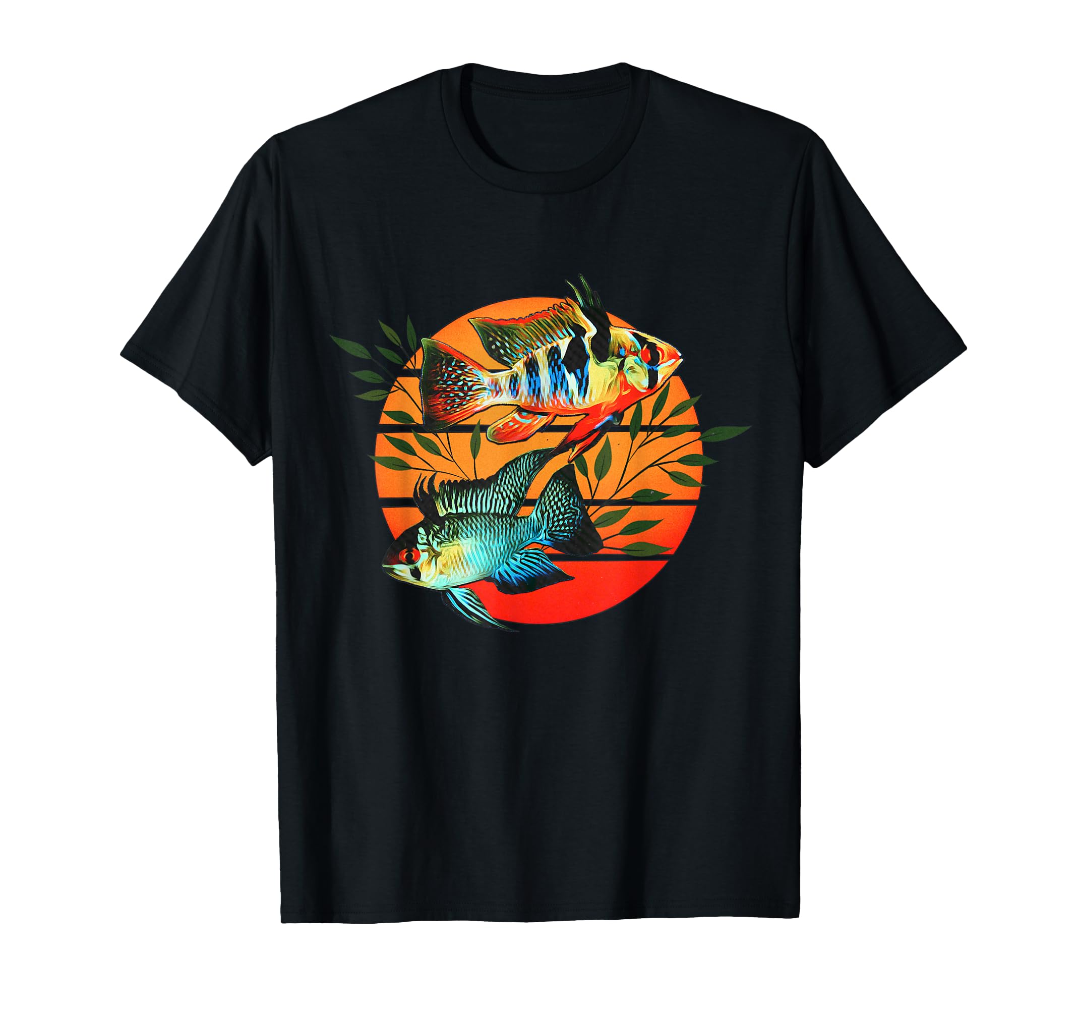 German Blue Rams Dwarf Cichlids Aquarium Retro Gift T-Shirt