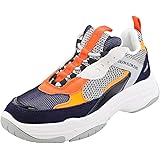calvin klein maya trainers navy light grey orange