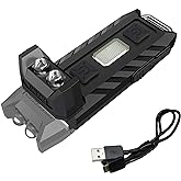 Nitecore Thumb 85 Lumens USB Rechargeable White & Red LED Keychain Light - Tiltable Work Light with Clip and a LumenTac USB Charging Cable