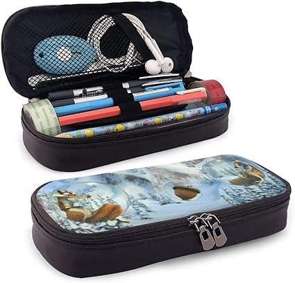 Amazon アイス エイジ ふでばこ ペンケース ペンポーチ Pu レザー 大容量 おしゃれ多機能 小物入れ 収納 子供用 幼児 小学生 文房具 文具 筆入れ アニメ 映画 グッズ かわいい 文房具 オフィス用品 文房具 オフィス用品